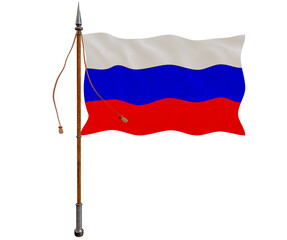 National Flag of Russia. Background  with flag  of Russia.