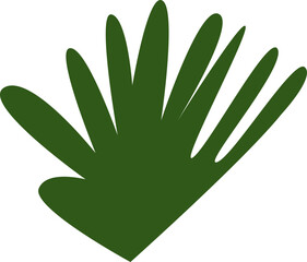 Organic healthy green plant flat icon