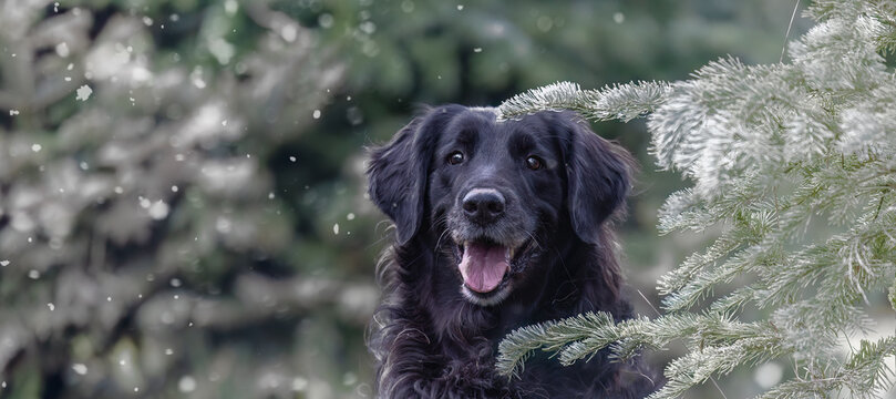 Dog Winter christmas pet