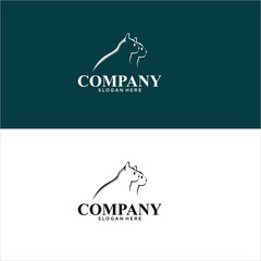 gambar satu garis kucing