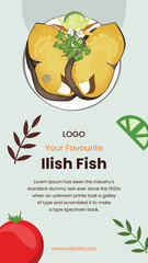 Boishakhi food festival vector template 