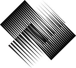 Rectangle Logo with lines.Rectangle unusual icon Design .frame with Vector stripes for images