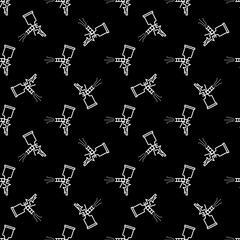 Automotive Paint background - seamless pattern with Paint Spray Gun outline icon