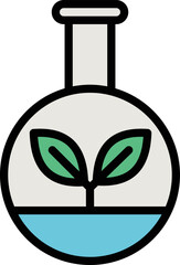 Plant flask Vector Icon
