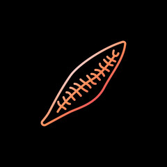 Trematoda vector concept colored icon in thin line style