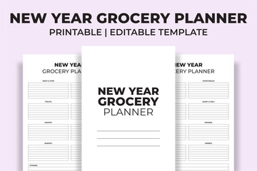 New Year Grocery Planner
