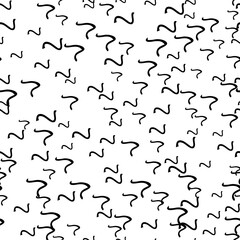 Seamless pattern with sketch squiggle