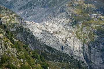 Rhonegletscher am Furkapass, Kanton Wallis, Schweiz