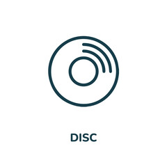 music disc icon vector. sound icon vector symbol illustration. modern simple vector icon for your design. dj disk icon vector	