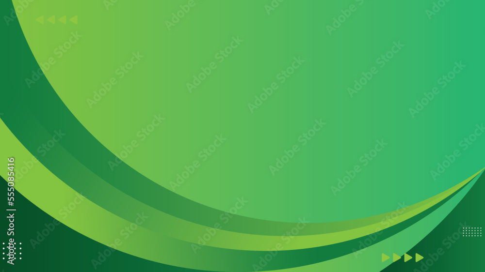 Poster green curve abstract background vector