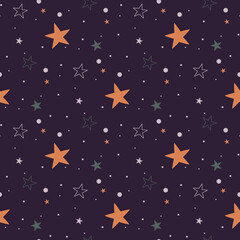 Obraz na płótnie Canvas seamless pattern with stars