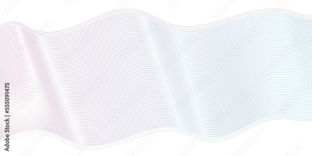 Poster white background with paper . abstract blue background . abstract vector blue wave lines on white ba