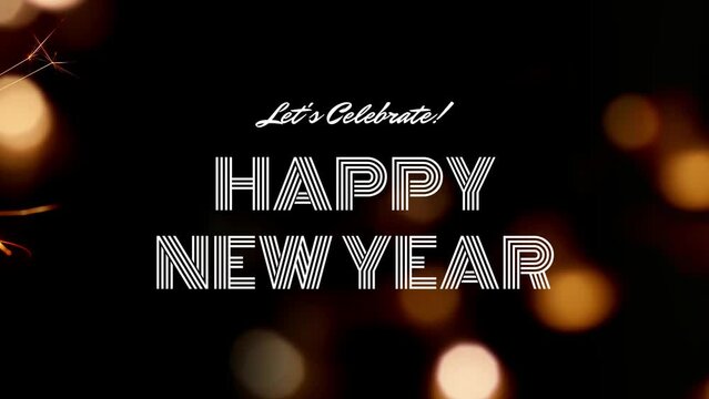 celebrate happy new year wish image with blur background