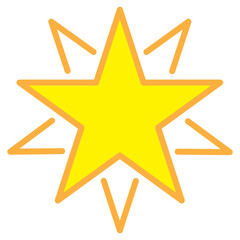 Illustration of Rating Star design Icon