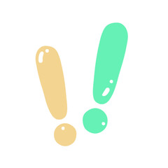 Exclamation Mark Illustration Element Color