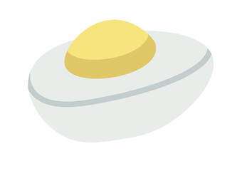 Egg flat icon Baby food Balanced nutrition Healthy menu