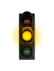 Yellow Traffic Light Composition