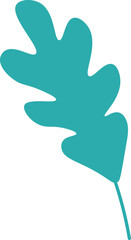 Leaf decor for thermos flat icon