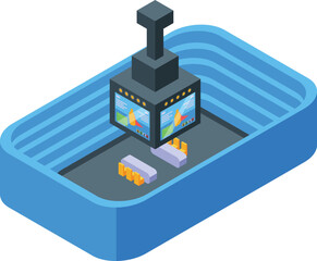 Esport tournament icon isometric vector. Sport event. Pc video