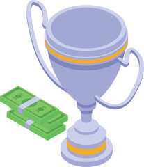 Esport cup icon isometric vector. Sport gamer. Cyber event