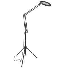 3D rendering illustration of a magnifying lamp with tripod