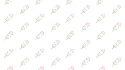 お花見団子壁紙⭐︎PNG