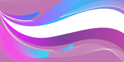 Vector abstract wave line colorful wave landing page flat background vector design