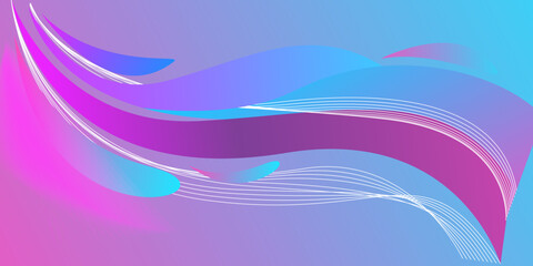 Vector abstract wave line colorful wave landing page flat background vector design