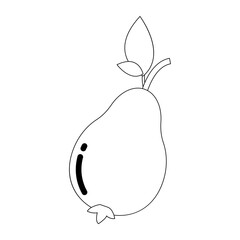 guava icon illustration vector