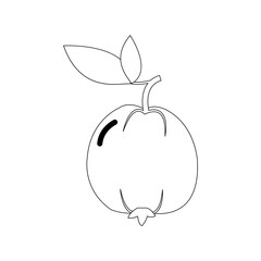 guava icon illustration vector