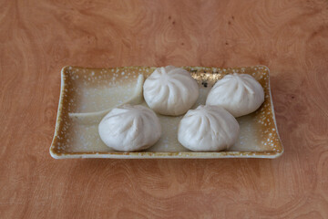 Empanadillas con carne al vapor. Comida China