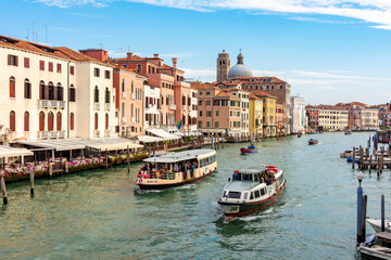 Venice medieval architecture around Grand canal, Italy
