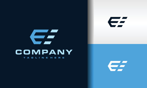 monogram letter EE logo
