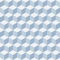 Trendy cuboid seamless vector pattern