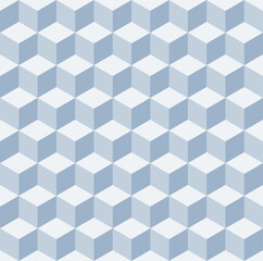 Trendy cuboid seamless vector pattern