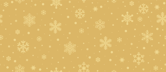 Snowflake pattern. Seamless Christmas snowflakes background.