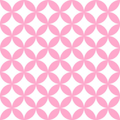 Pink circles trendy pattern