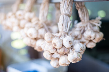 dried garlic waiting to be cooked