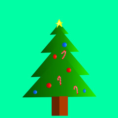 christmas tree illustration