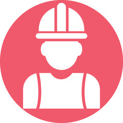 Obraz na płótnie Canvas construction worker Vector Icon 