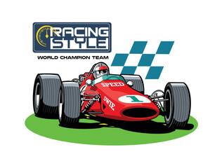 Speed Games Image vector illustration for your T shirt and your Design - obrazy, fototapety, plakaty