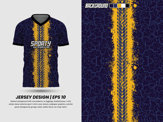Soccer jersey mockup for football club, Fabric textile for Sport t-shirt.