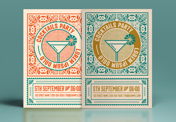 Cocktail Party Poster Layout