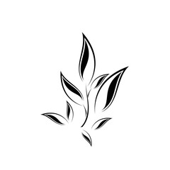 Fototapeta na wymiar Minimalist leaf icon
