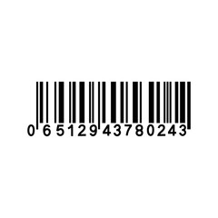 Sample Barcode icon isolate on transparent background.