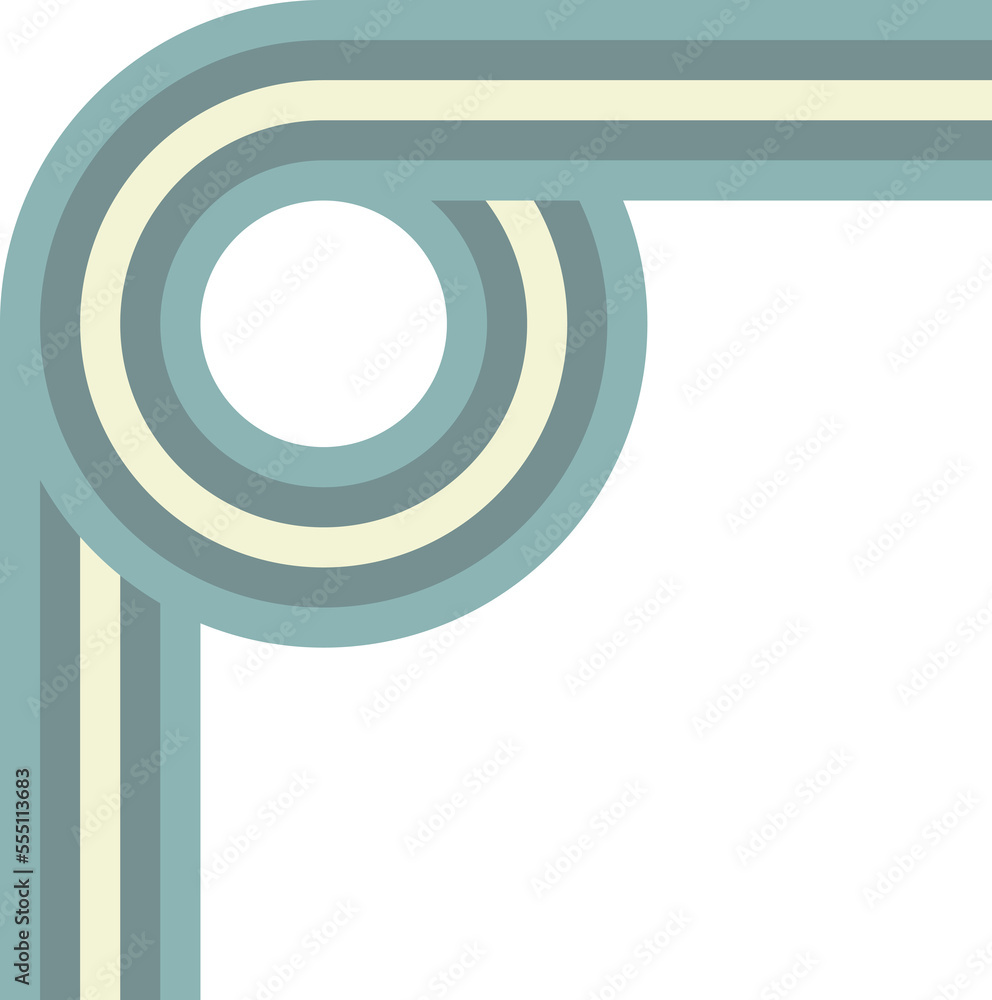 Poster abstract retro line, digital lines and circles, design70s, vector.