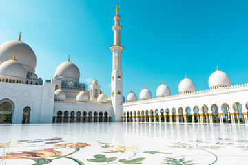 Sheikh Zayed Grand Mosque, Abu Dhabi. United Arab Emirates.