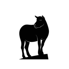 Minimalist goat animal logo design