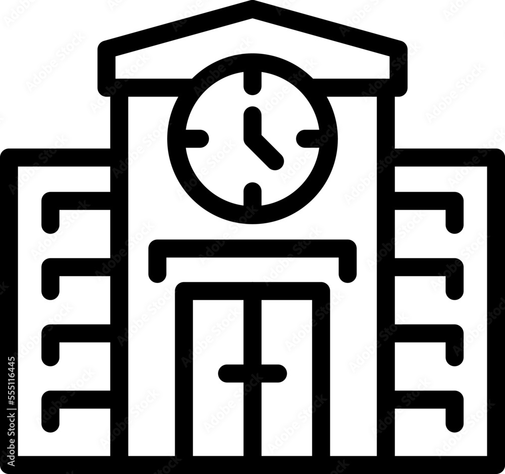 Poster seminar school icon outline vector. training course. student lecture