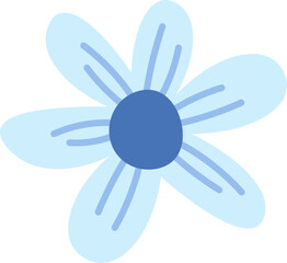 Flower fabric decor flat icon Female hygiene decoration